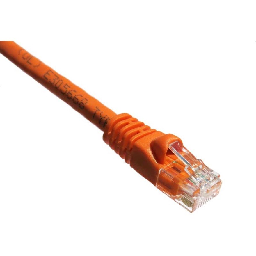 Axiom 8FT CAT5E 350mhz Patch Cable Molded Boot (Orange)