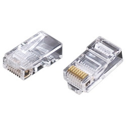 Weltron RJ-45, 8P8C, Modular Plug for Cat6 Rated Cable w/ Loading Bar (44-751-8LB6N)