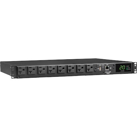 Tripp Lite by Eaton 1.92kW 120V Single-Phase ATS/Monitored PDU - 16 5-15/20R Outlets, Dual L5-20P/5-20P Inputs, 12 ft. Cords, 1U, TAA