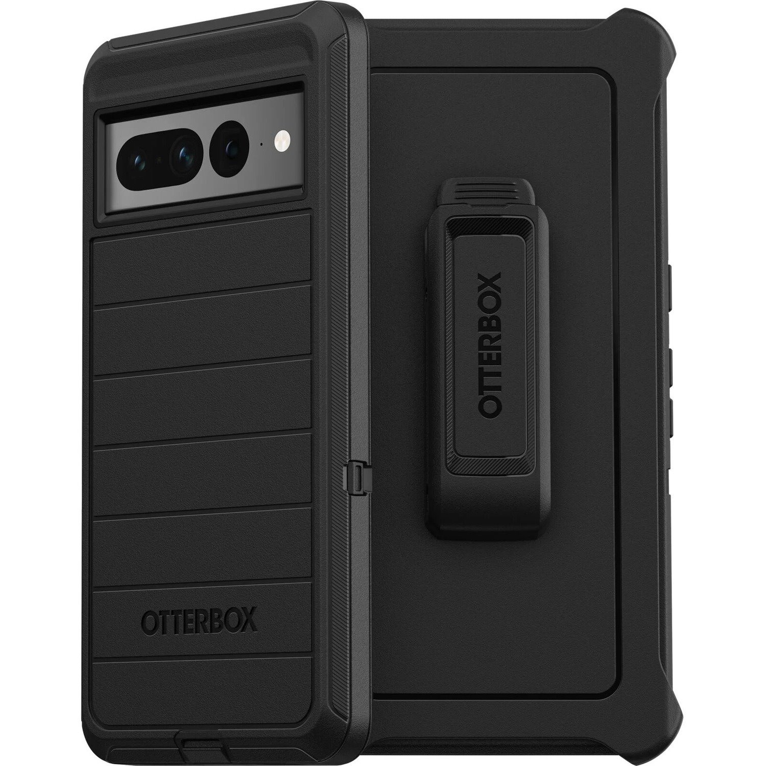 OtterBox Defender Series Pro Rugged Carrying Case (Holster) Google Pixel 7 Pro Smartphone - Black