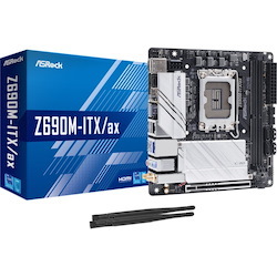 ASRock Z690M-ITX/ax Desktop Motherboard - Intel Z690 Chipset - Socket LGA-1700 - Intel Optane Memory Ready - Mini ITX
