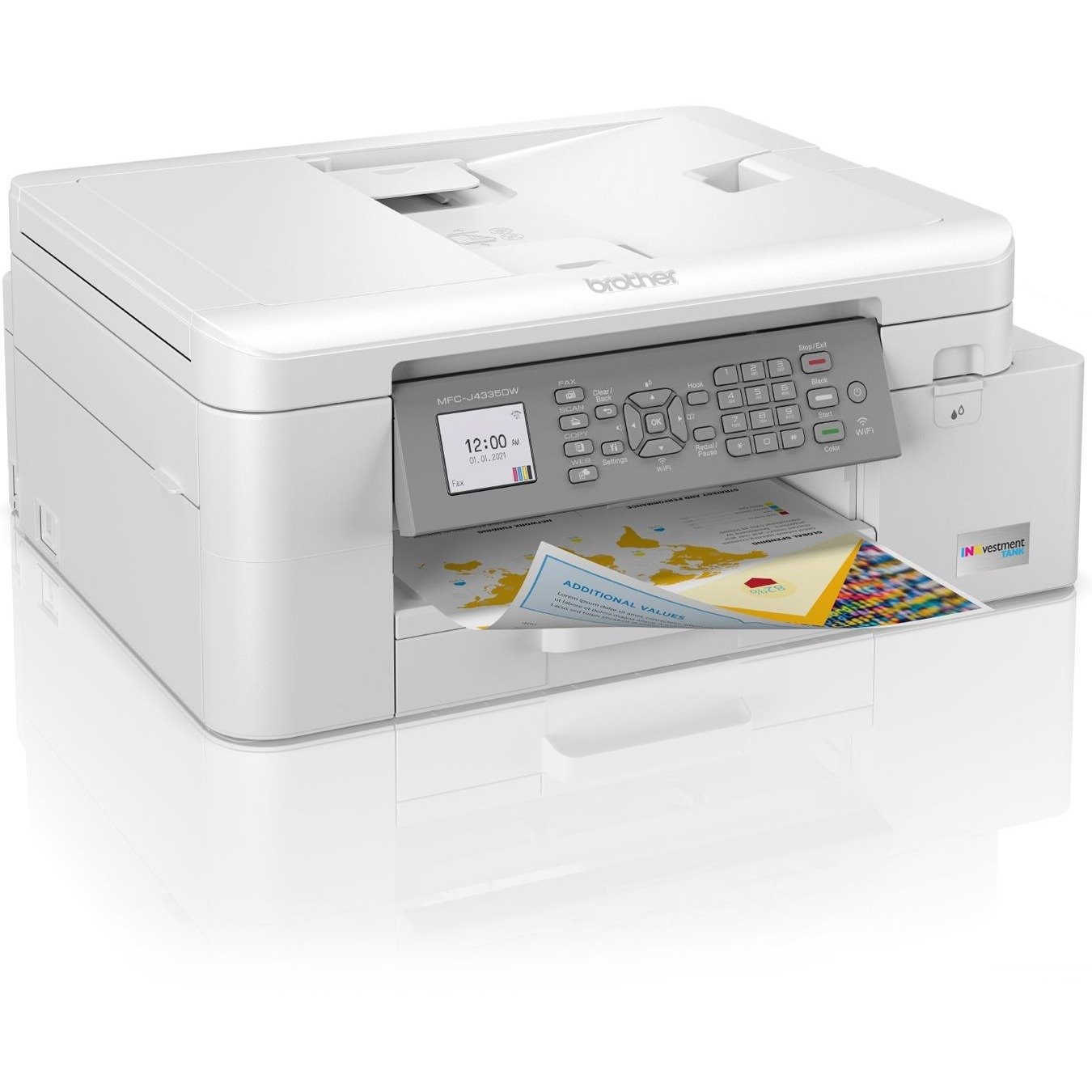 Brother MFC-J4335DW Wireless INKvestment Tank Inkjet Multifunction Printer - Color