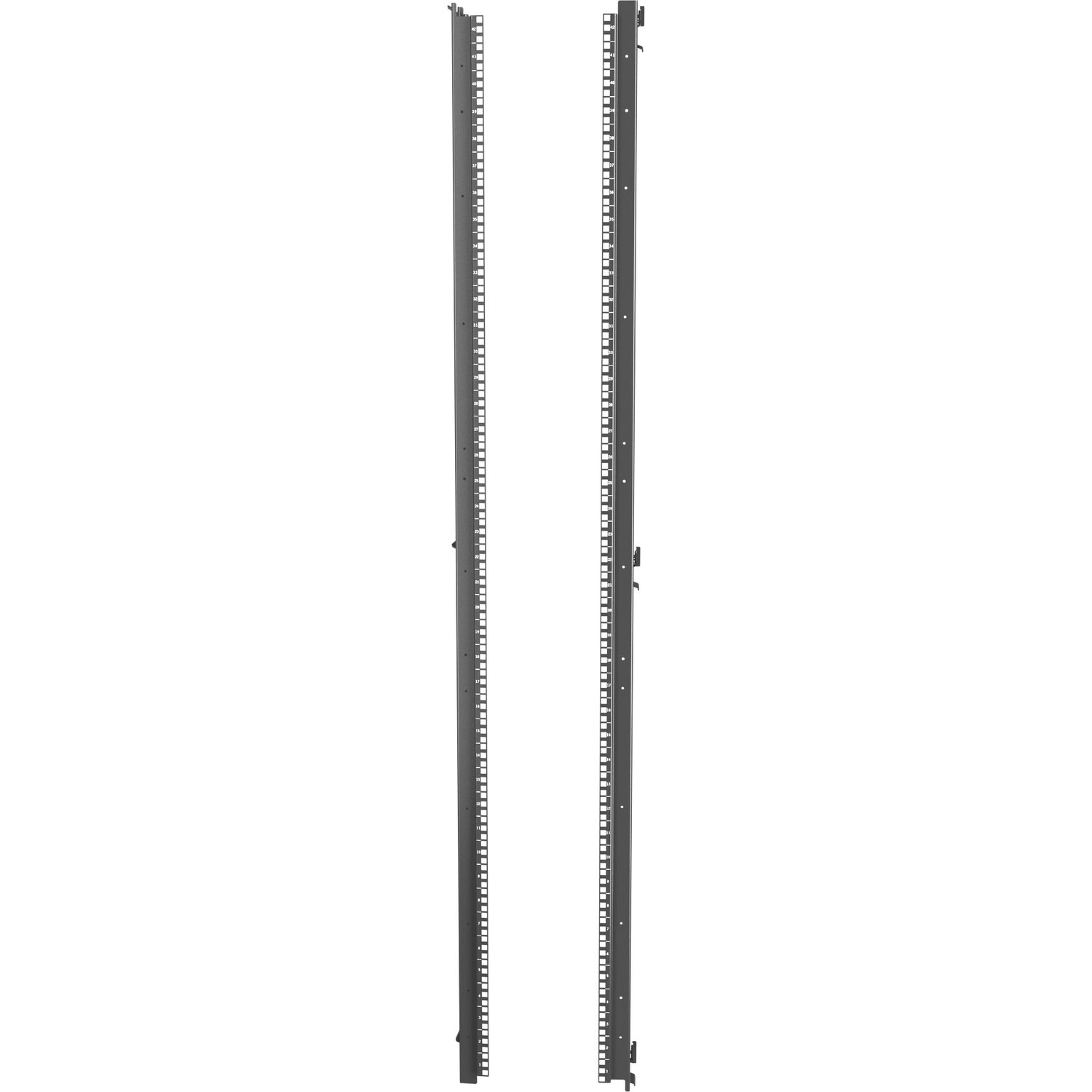 Vertiv VR 42U x 600mm Wide 19" Server Rails Square Hole Black