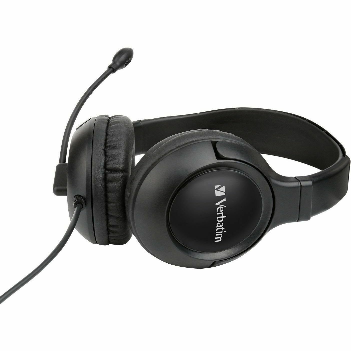 Verbatim Wired On-ear, Over-the-head Stereo Headset - Black