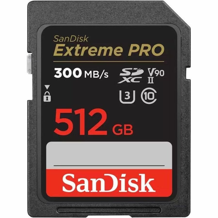 SanDisk Extreme PRO 512 GB Class 10/UHS-II (U3) V90 SDXC