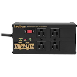 Tripp Lite Isobar Surge Protector Power Strip 4 Outlet 2 USB Charging Ports 8ft Cord