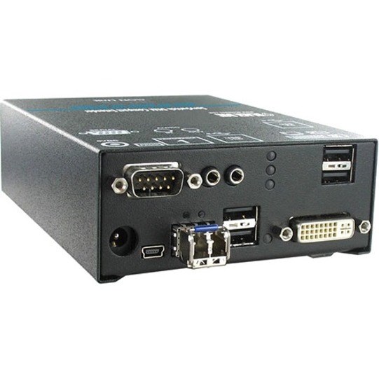 Black Box DKM FX Compact Receiver, Fiber, DVI, USB, RS-232, Audio, and USB 2.0 at 36 Mbps