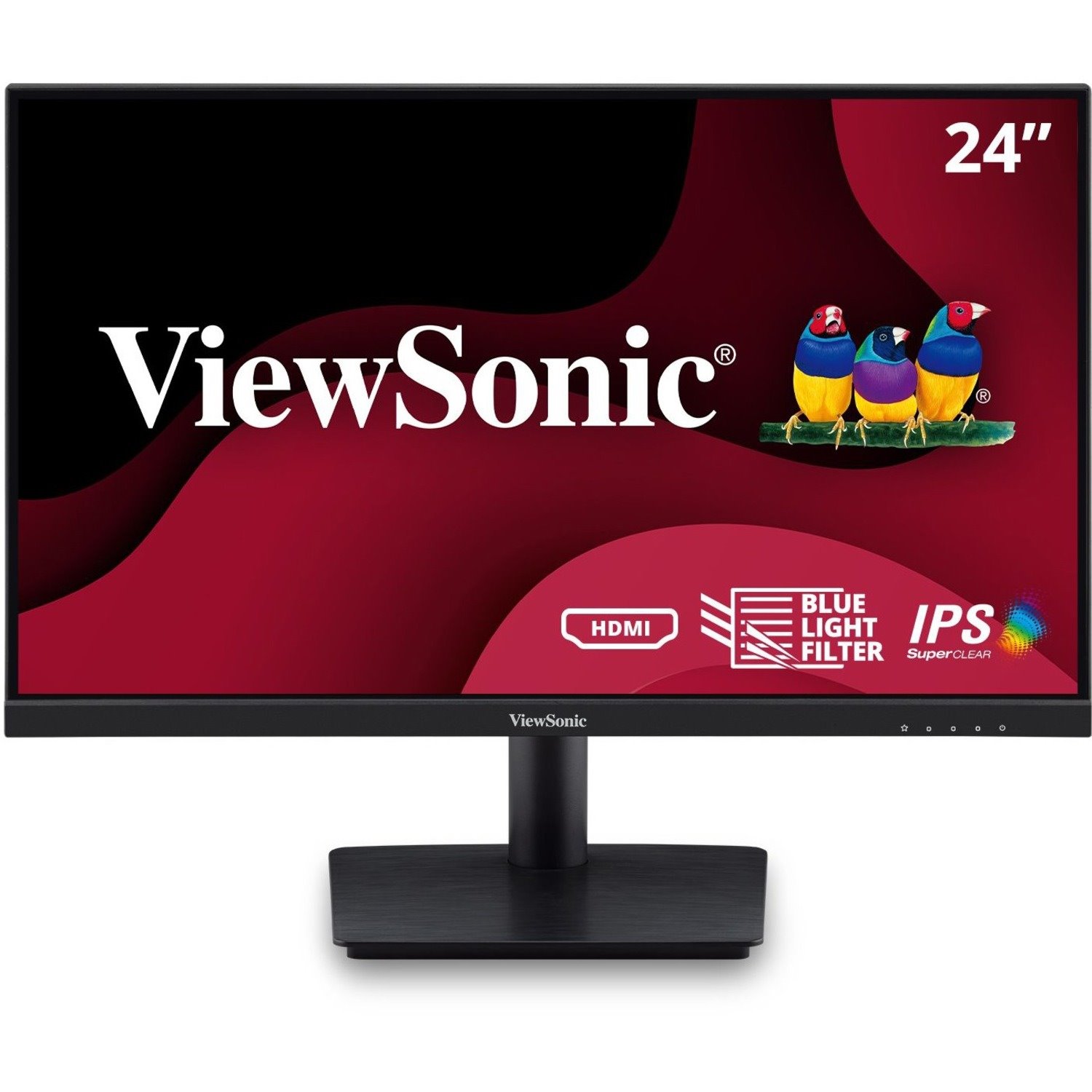 ViewSonic VA2409M 24 Inch IPS Full HD 1080p Monitor with Adaptive Sync, 75Hz, Thin Bezels, Eye Care, HDMI, VGA Inputs for Home and Office