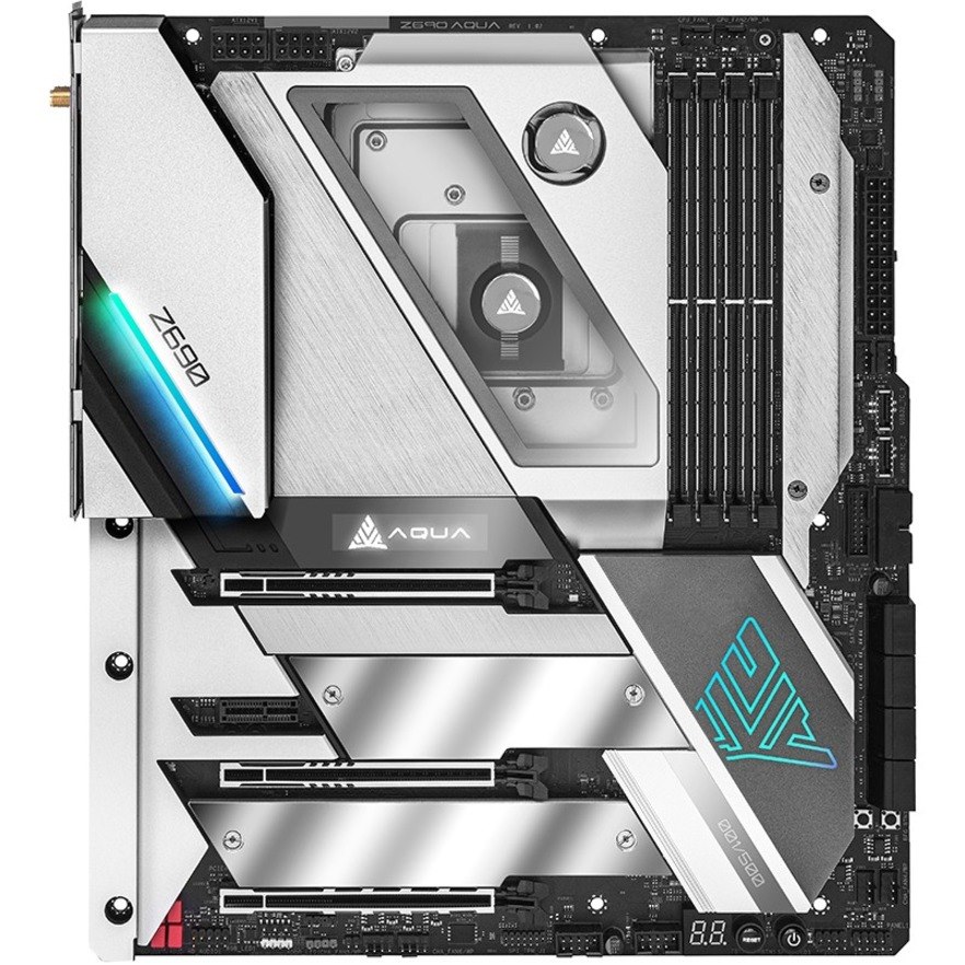 ASRock Z690 AQUA OC Desktop Motherboard - Intel Z690 Chipset - Socket LGA-1700 - Intel Optane Memory Ready - Extended ATX