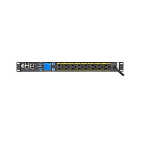 Eaton Metered Input rack PDU, 1U, 5-15P input, 10 ft cord, Single-phase, 100-127V, Outlets: (8) 5-15R