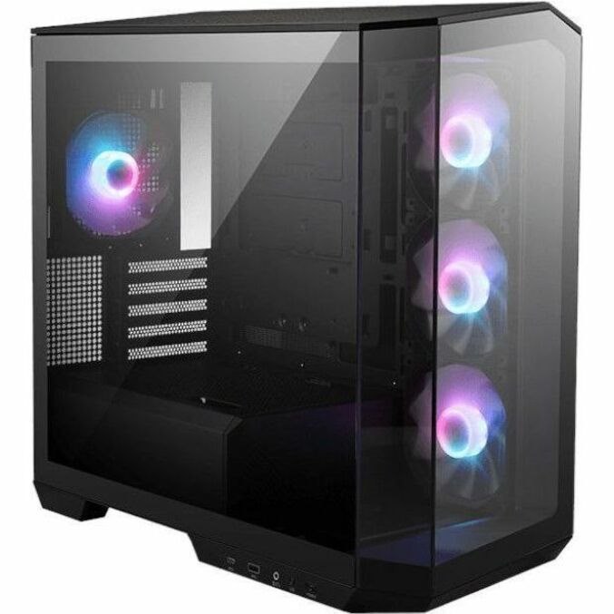 MSI MAG PANO M100R PZ Gaming Computer Case - Micro ATX, ITX, Mini ITX Motherboard Supported - Mid-tower - Tempered Glass - Black