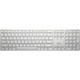 HP 970 Keyboard - Wireless Connectivity - USB Type A, USB Type C, USB Interface - Silver