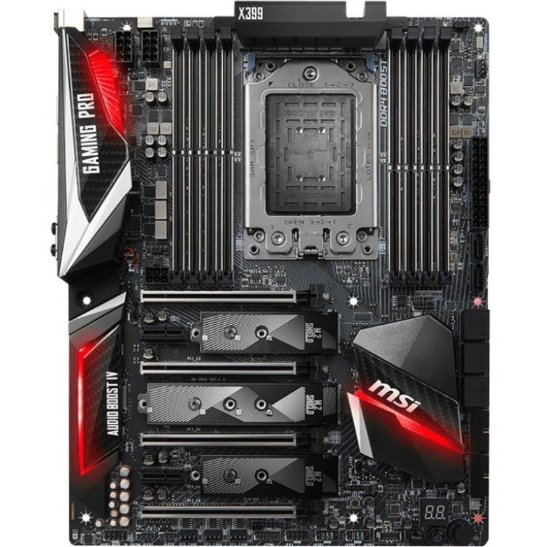 MSI X399 GAMING PRO CARBON AC Desktop Motherboard - AMD Chipset - Socket TR4 - ATX