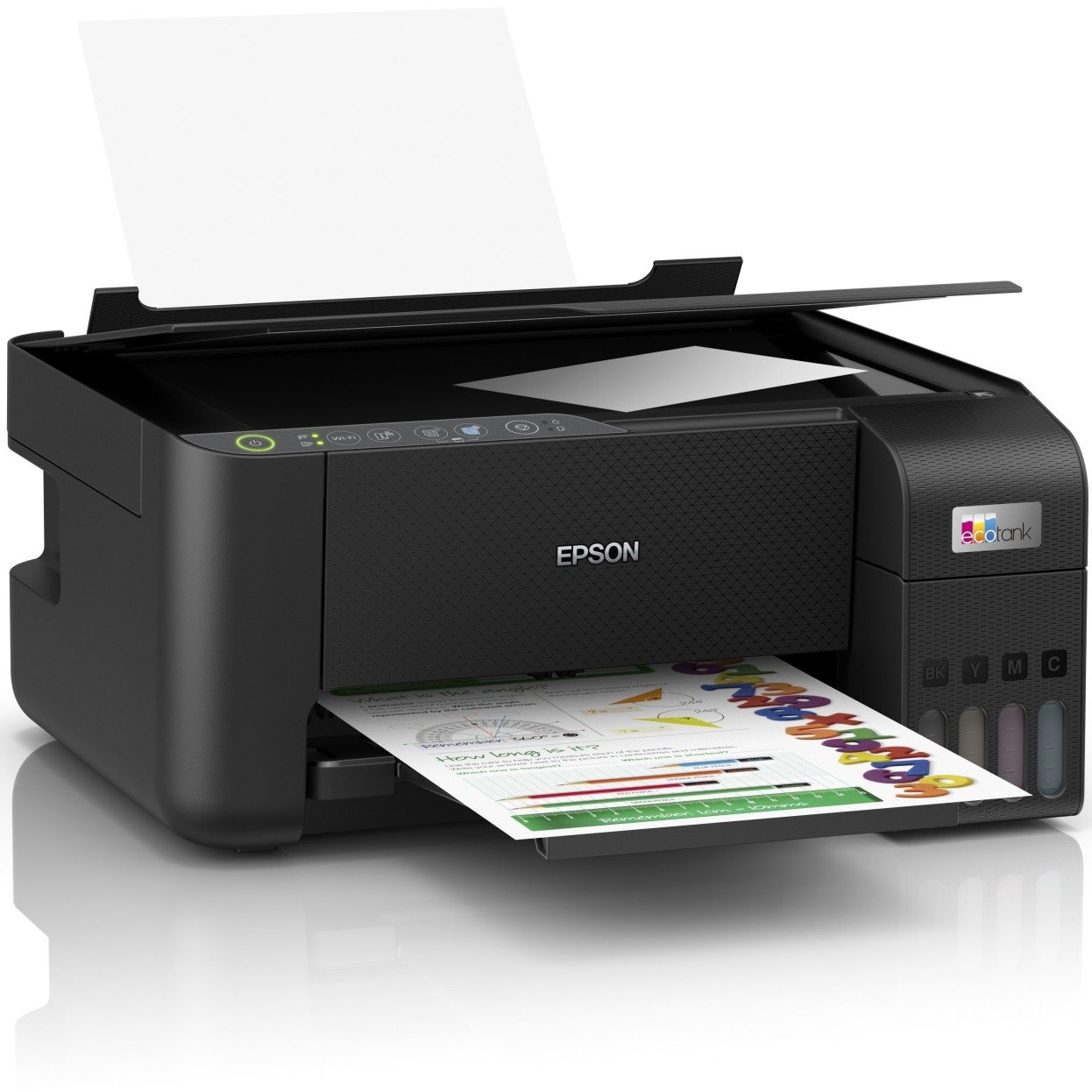 Epson ET-2810 Wireless EcoTank Inkjet Multifunction Printer - Colour - Black