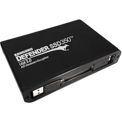 Kanguru Defender SSD350 2 TB FIPS 140-2 Certified - Hardware Encrypted Solid State Drive - 2.5" External - SATA (SATA/600) - Matte Black - TAA Compliant