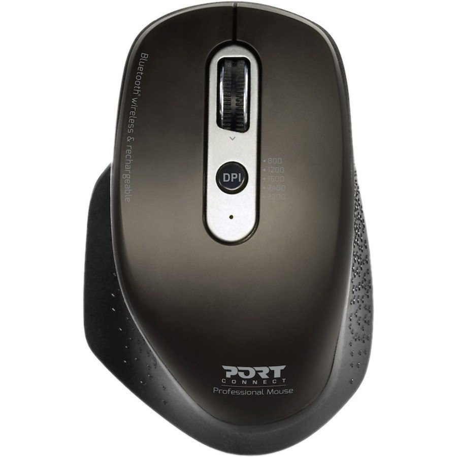 Port Connect Mouse - Bluetooth/Radio Frequency - USB - Optical - 5 Button(s) - 1 Pack