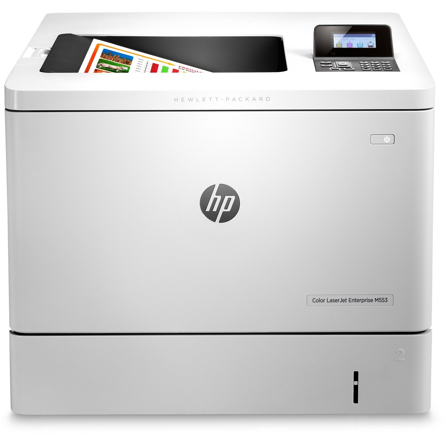 HP LaserJet M553 M553dn Desktop Laser Printer - Colour