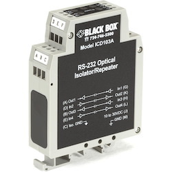 Black Box DIN Rail Repeater with Opto-Isolation, RS-232