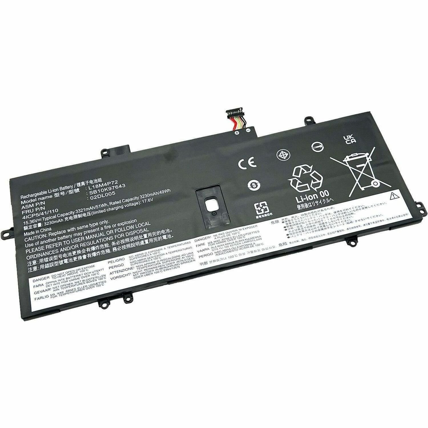 V7 L-02DL005-V7E Battery - 4-cell Lithium Ion (Li-Ion)