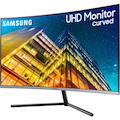 Samsung U32R590CWN 32" Class 4K UHD Curved Screen LCD Monitor - 16:9 - Dark Blue Gray