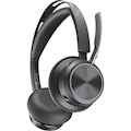 Poly Voyager Focus 2 Wired/Wireless Over-the-head, On-ear Stereo Headset - Black