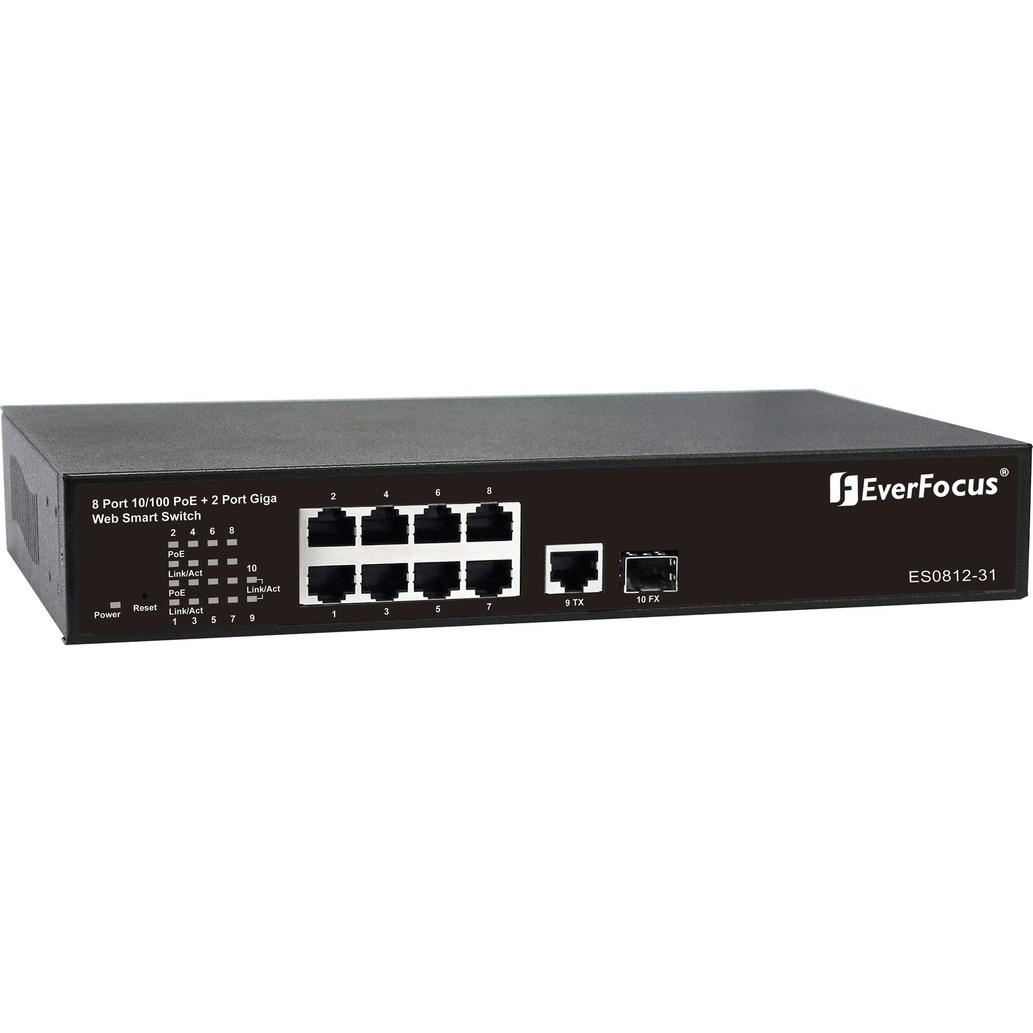 EverFocus 8 Channel PoE Switch