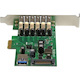 StarTech.com 7 Port PCI Express USB 3.0 Card - 5Gbps - Standard and Low-Profile Design