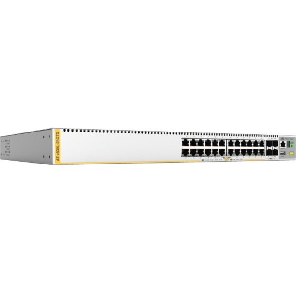 Allied Telesis x530L X530L-28GTX 24 Ports Manageable Layer 3 Switch - Gigabit Ethernet - 10GBase-X, 10/100/1000Base-T - TAA Compliant