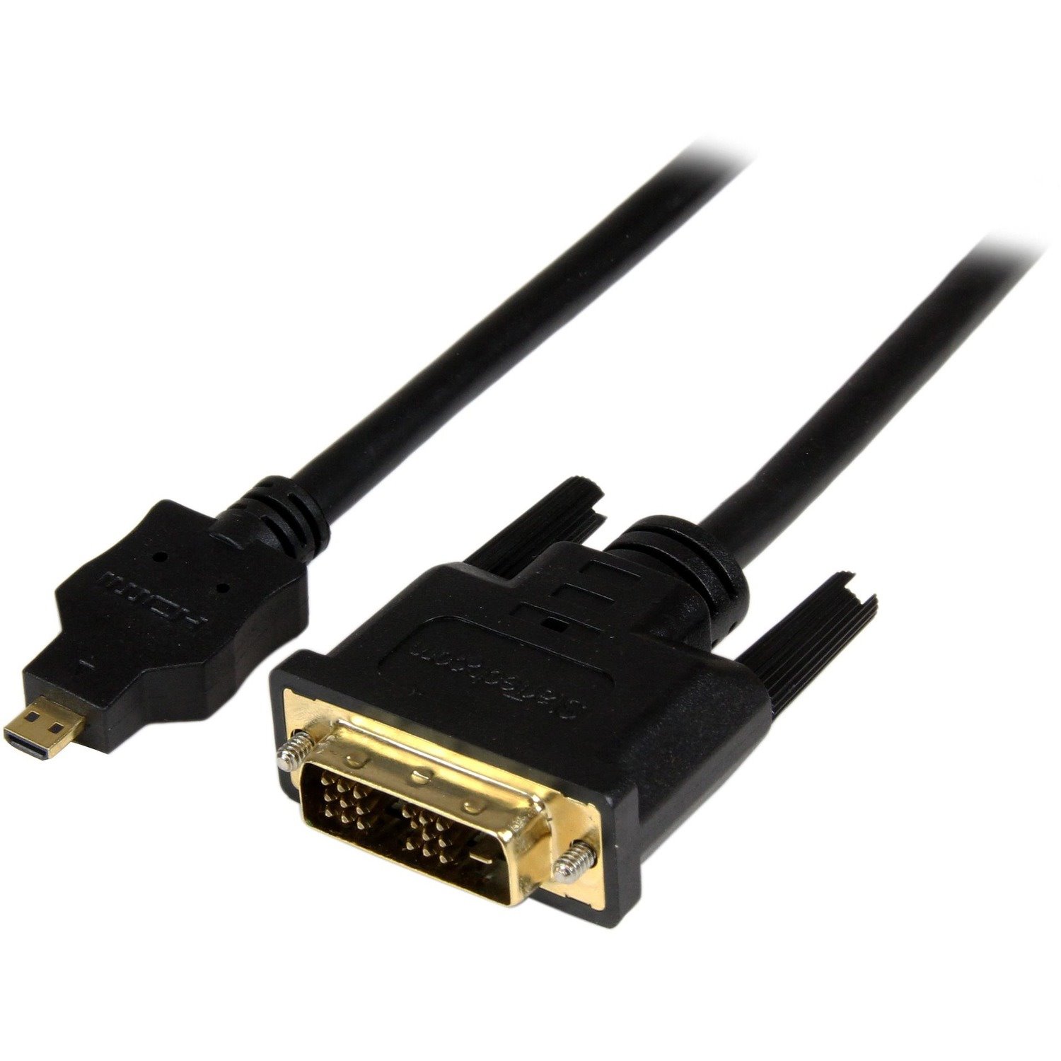 StarTech.com 6ft (2m) Micro HDMI to DVI Cable, Micro HDMI to DVI Adapter Cable, Micro HDMI Type-D to DVI-D Monitor/Display Converter Cord