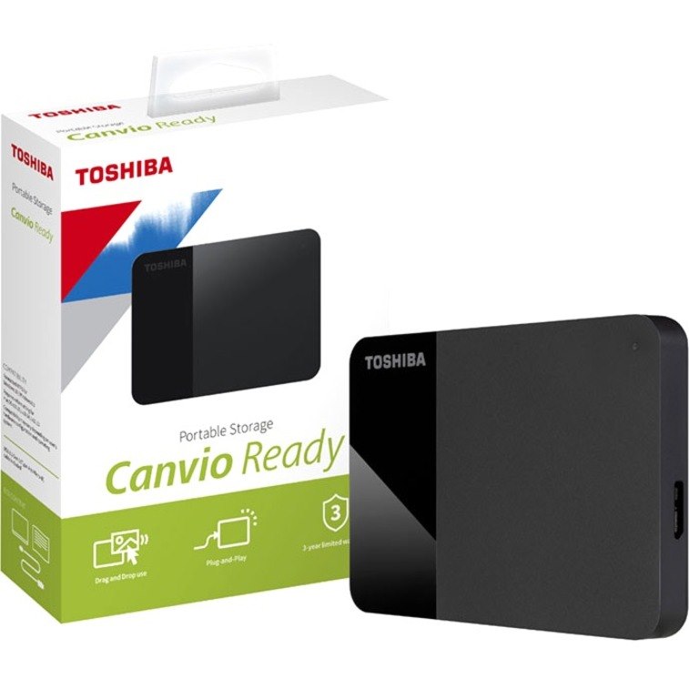 Dynabook Canvio Ready 4 TB Portable Hard Drive - 2.5" External - Black