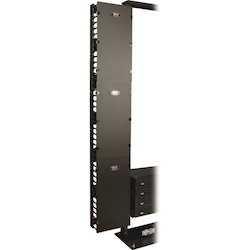 Tripp Lite by Eaton SmartRack 12-in. (30.48 cm) Width High Capacity Vertical Cable Manager - Double finger duct with cover