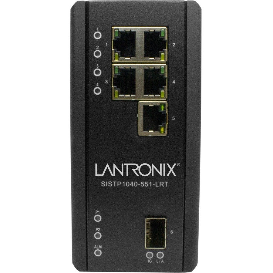 Lantronix Unmanaged Hardened Gigabit Ethernet PoE++ Switch