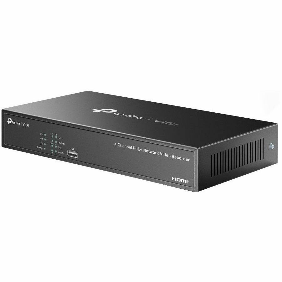 TP-Link VIGI 4 Channel PoE+ Network Video Recorder - 2 TB HDD