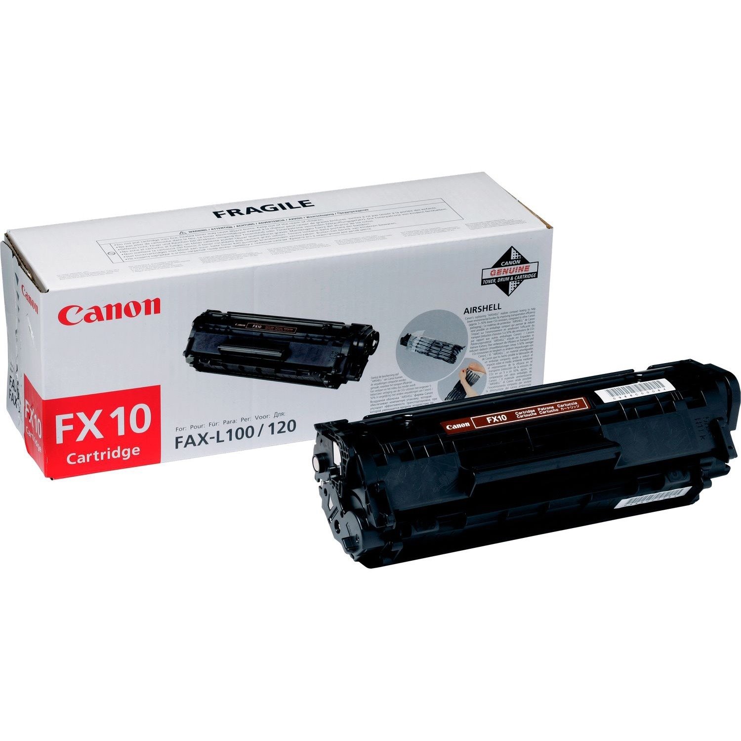 Canon FX-10 Original Laser Toner Cartridge - Black - 1 Pack