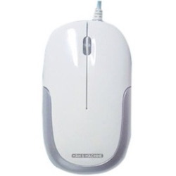 Man & Machine C Mouse Mouse - USB - 2 Button(s) - White, Silver