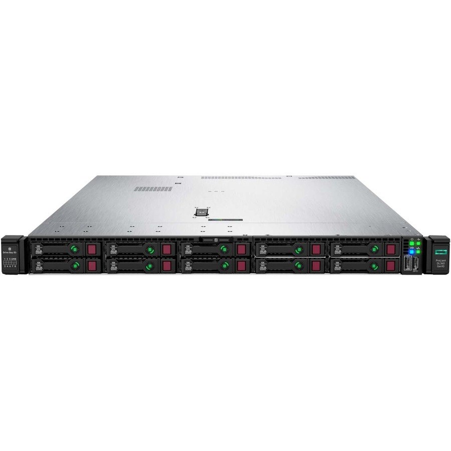 HPE ProLiant DL360 G10 1U Rack Server - 2 x Intel Xeon Silver 4208 2.10 GHz - 64 GB RAM - 36 TB HDD - 1.54 TB SSD - (2 x 480GB, 1 x 1.6TB) SSD Configuration - 12Gb/s SAS Controller - TAA Compliant