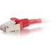 C2G-20ft Cat6 Snagless Shielded (STP) Network Patch Cable - Red