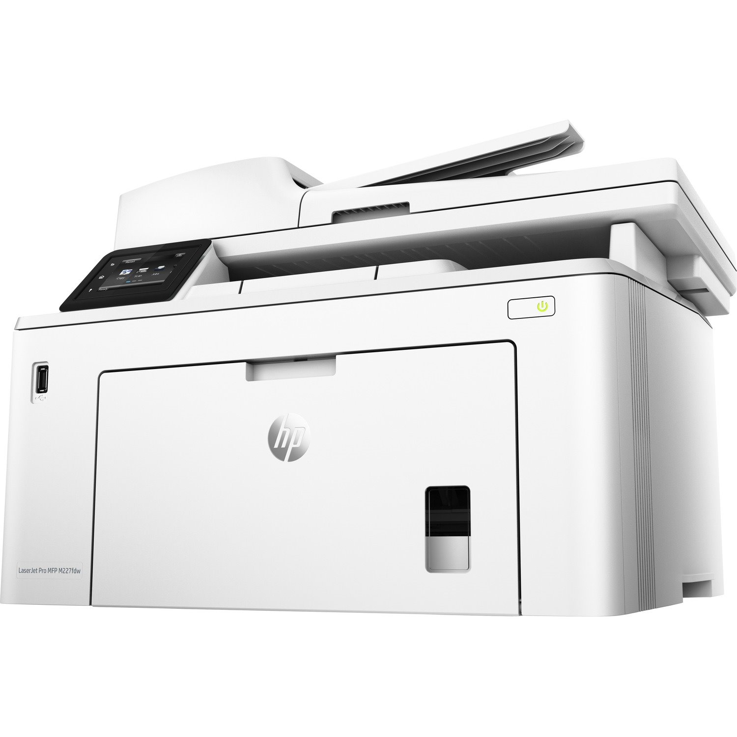 HP LaserJet Pro M227fdw Laser Multifunction Printer-Monochrome-Copier/Fax/Scanner-28 ppm Mono Print-1200x1200 dpi Print-Automatic Duplex Print-30000 Pages-250 sheets Input-1200 dpi Optical Scan-Wireless LAN
