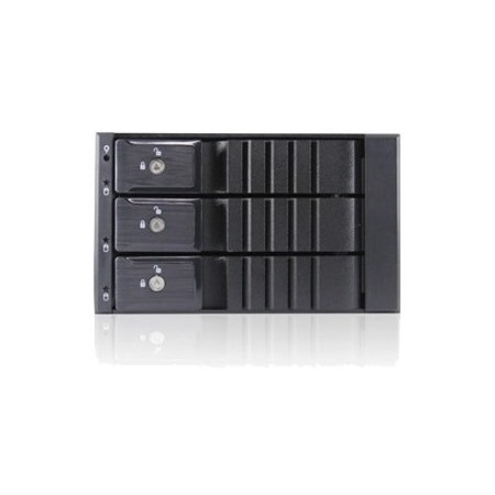 iStarUSA BPN-SEA230HD-BLACK Drive Enclosure for 5.25" - Serial ATA/600, 12Gb/s SAS Host Interface Internal - Black