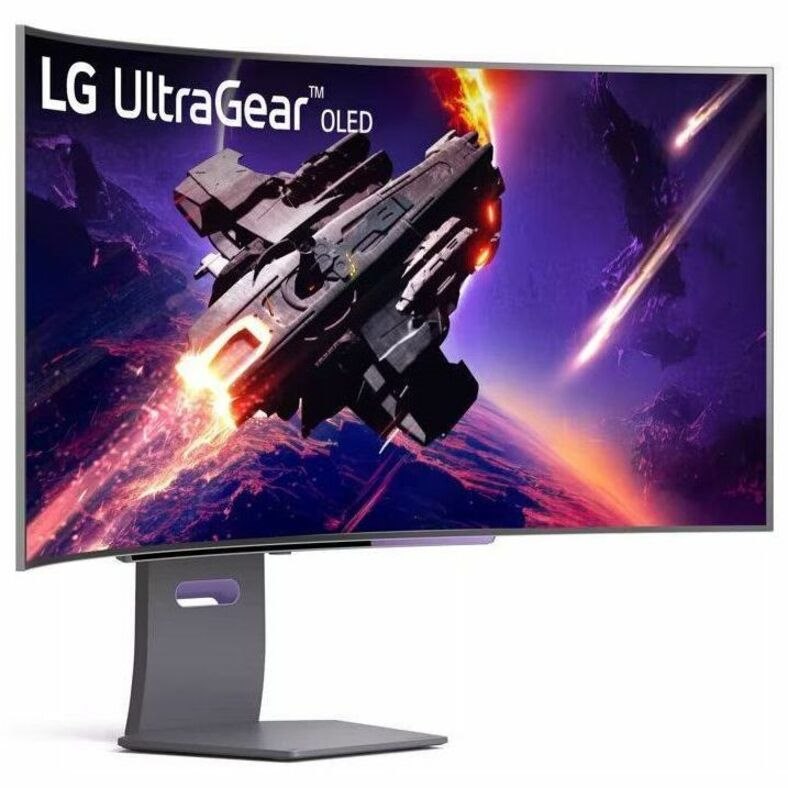 LG UltraGear 45GS95QE-B 45" Class UW-QHD Curved Screen Gaming OLED Monitor - 21:9 - True Black