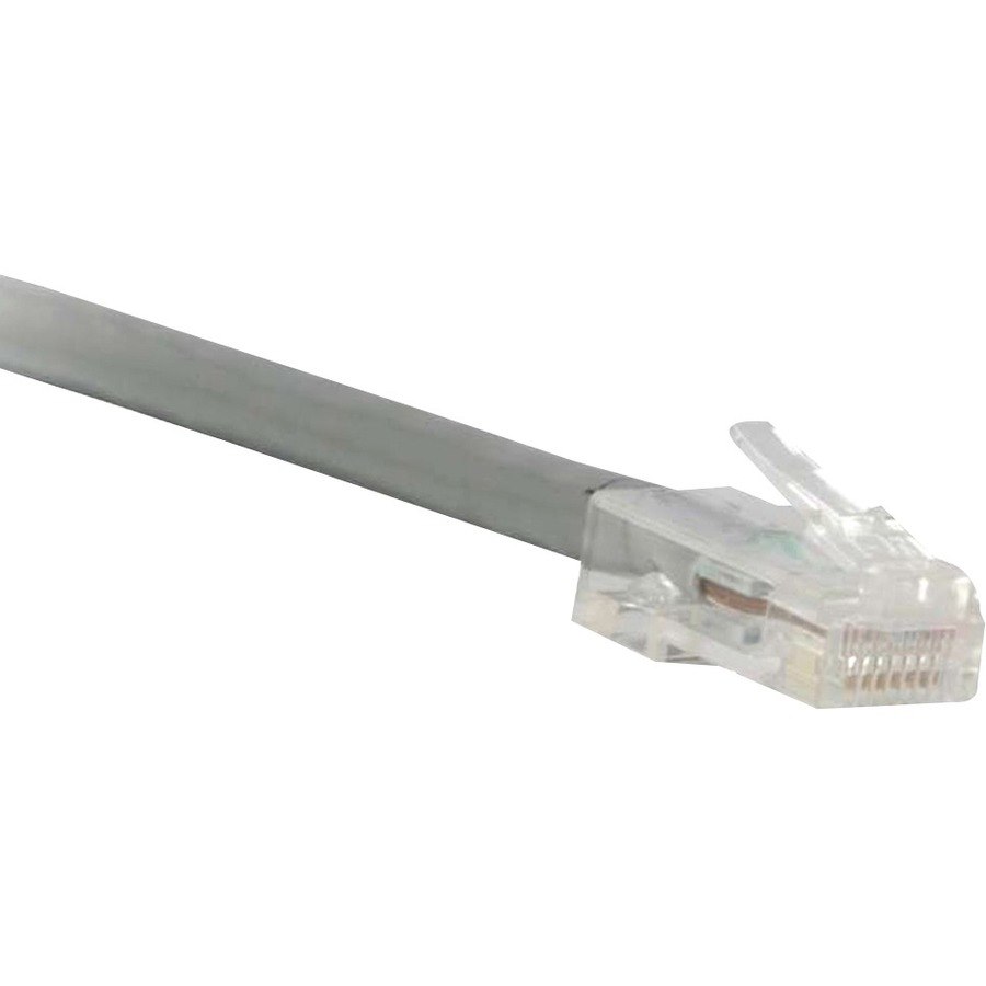 ENET Cat5e Gray 7 Foot Non-Booted (No Boot) (UTP) High-Quality Network Patch Cable RJ45 to RJ45 - 7Ft