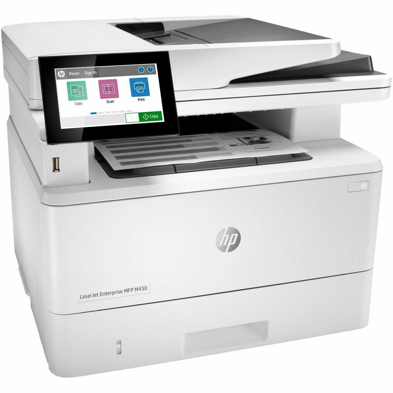 HP LaserJet Enterprise M430f Wired Laser Multifunction Printer - Refurbished - Monochrome