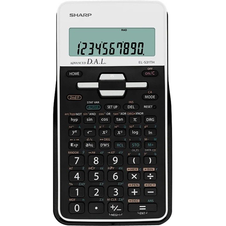Sharp Scientific Calculator - White/ Black