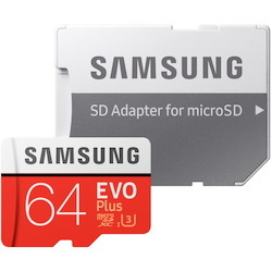 Samsung EVO Plus 64 GB Class 10/UHS-I (U3) microSDXC - 1 Pack