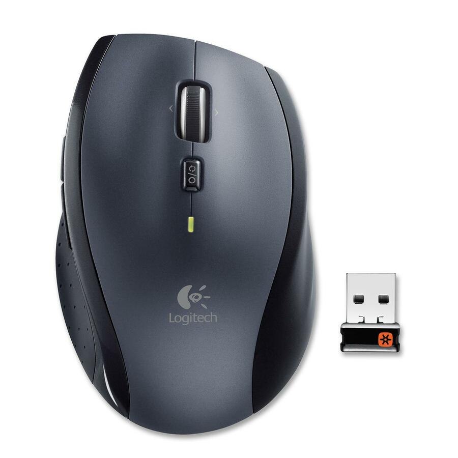 Logitech M705 Mouse - USB - Laser - 8 Button(s) - Silver - 1