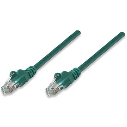 Network Patch Cable, Cat5e, 10m, Green, CCA, U/UTP, PVC, RJ45, Gold Plated Contacts, Snagless, Booted, Lifetime Warranty, Polybag