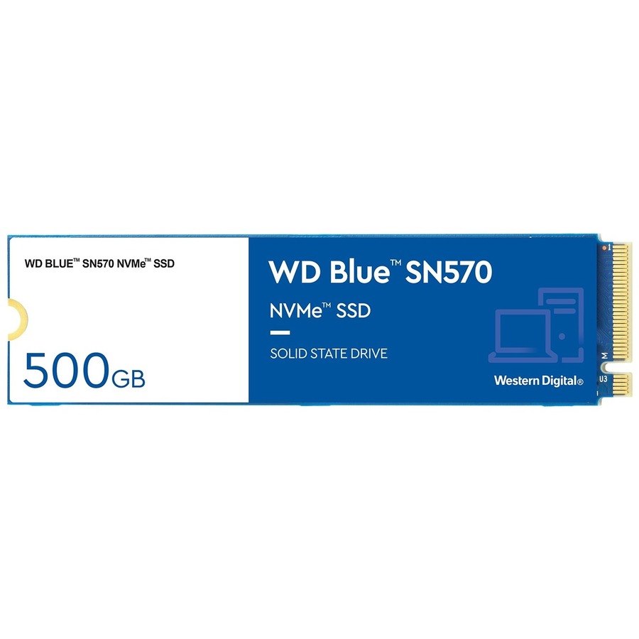 WD Blue SN570 WDS500G3B0C 500 GB Solid State Drive - M.2 2280 Internal - PCI Express NVMe (PCI Express NVMe 3.0 x4)