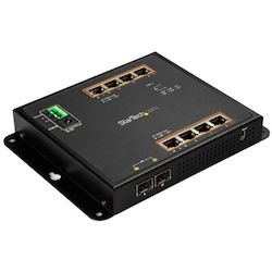 StarTech.com 8 Ports Manageable Ethernet Switch - Gigabit Ethernet - 10/100/1000Base-T, 1000Base-SX/LX - TAA Compliant
