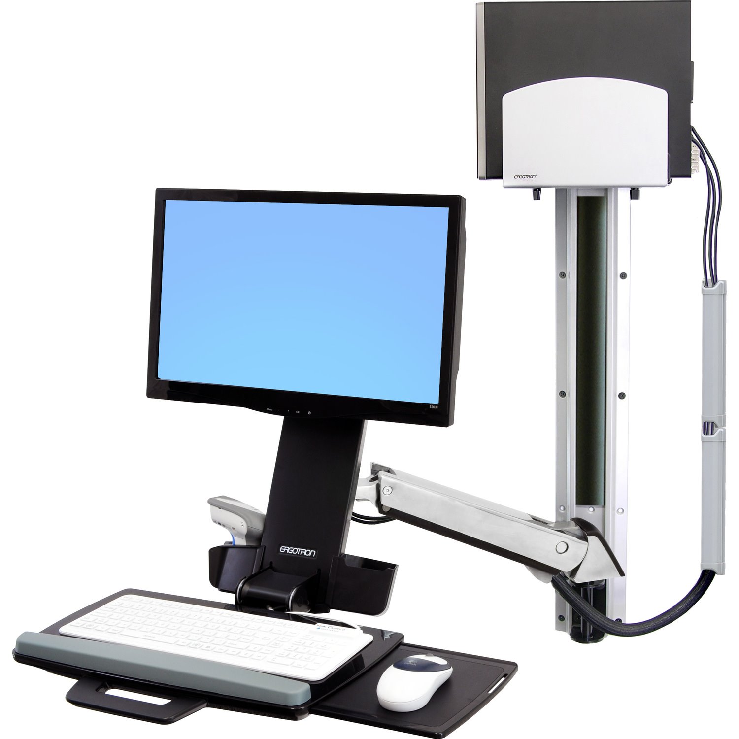 Ergotron StyleView Multi Component Mount for Keyboard, Mouse, Scanner, Flat Panel Display, CPU