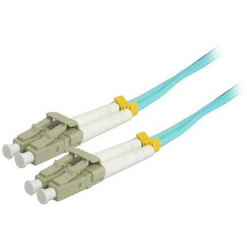 Comprehensive 2M 10Gb LC/LC Duplex 50/125 Multimode Fiber Patch Cable - Aqua